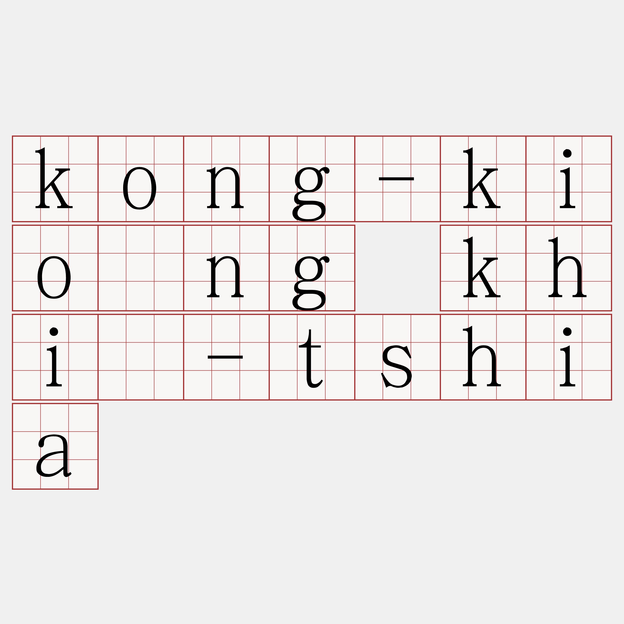 kong-kiōng khì-tshia